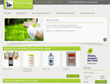 Tablet Screenshot of biolike.com